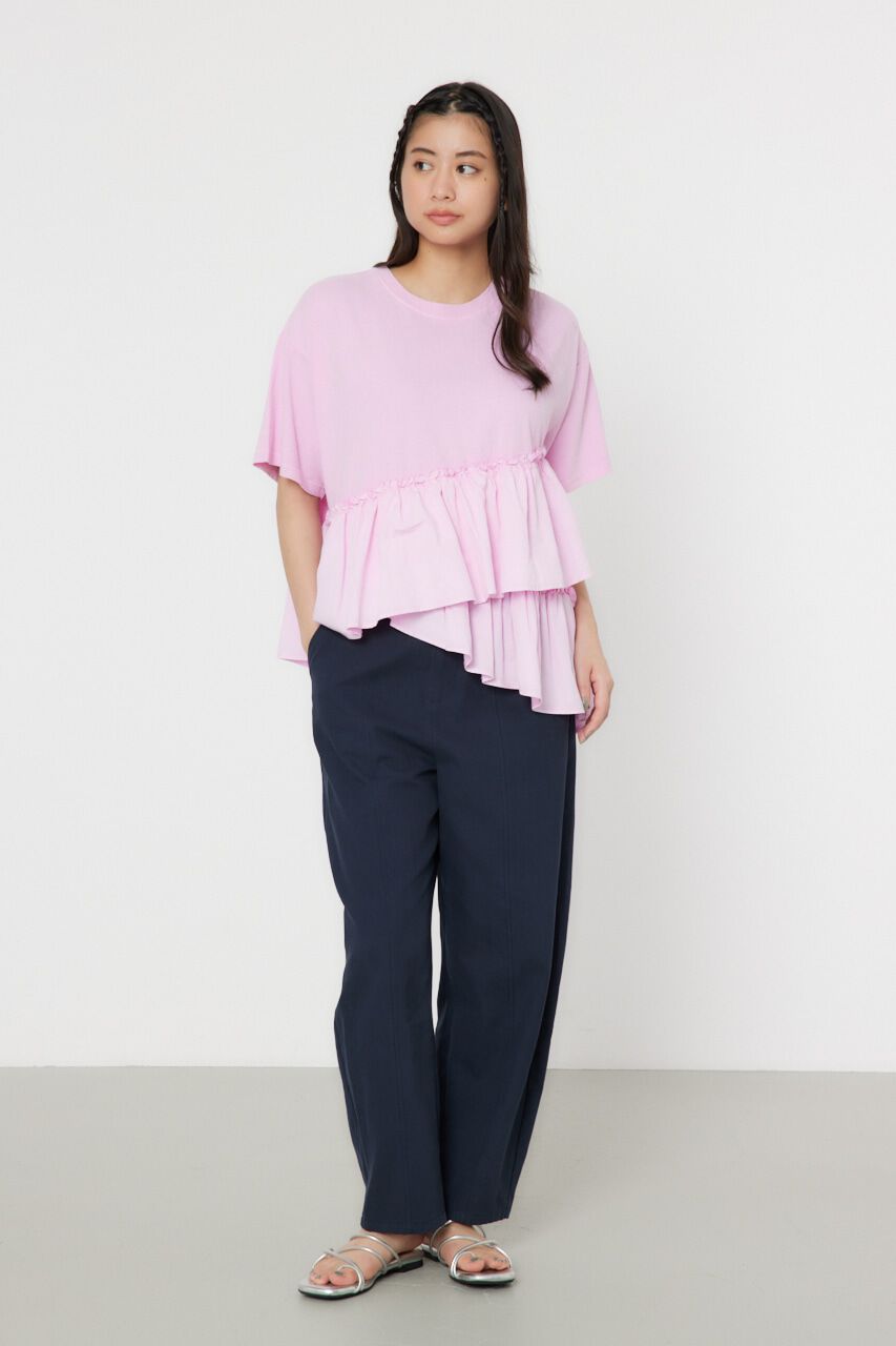 RODEO CROWNS「ピグメントフリルドッキングトップス」|Tシャツ・カットソー|