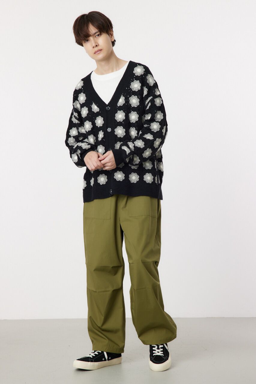 RODEO CROWNS「クロシェフラワーニットカーデ」|カーディガン|