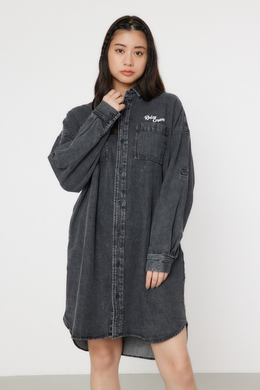 RODEO CROWNS「ATTRACTIVEミリタリーシャツワンピース」|ワンピース|