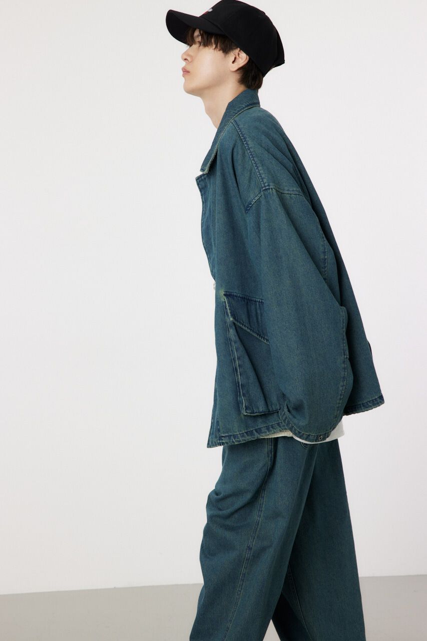 RODEO CROWNS「over denim zip JK」|デニムジャケット|