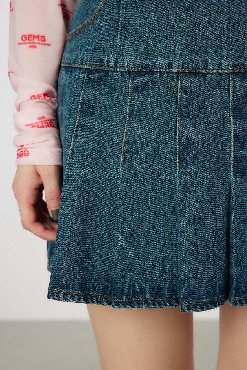 RODEO CROWNS「デニムプリーツミニスカート」|スカート|