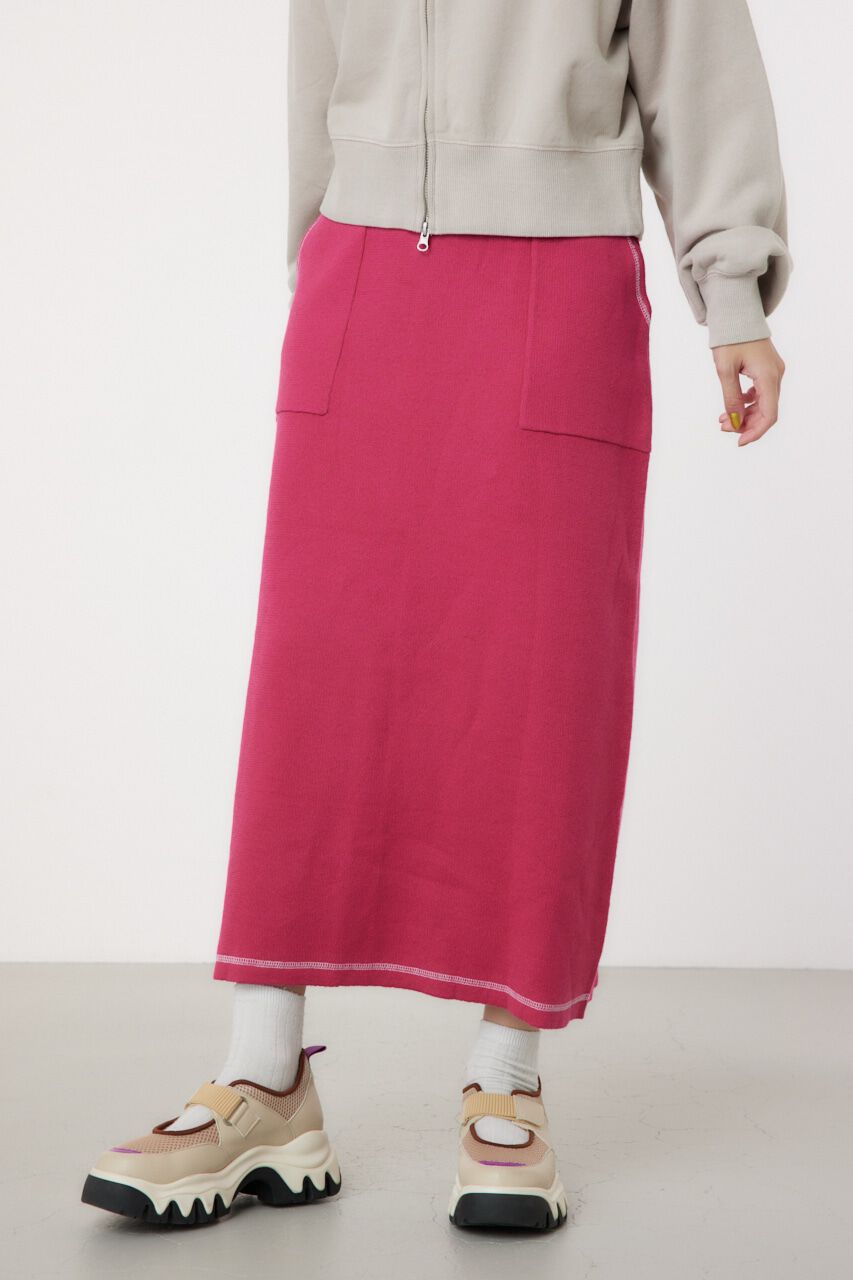 RODEO CROWNS「スウェットライクカラーステッチニットスカート」|その他|