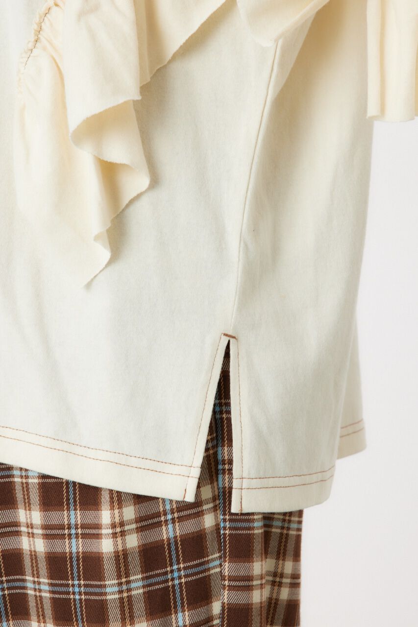 RODEO CROWNS「ステッチフリルトップス」|Tシャツ・カットソー|