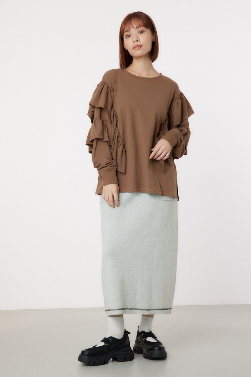 RODEO CROWNS「ステッチフリルトップス」|Tシャツ・カットソー|