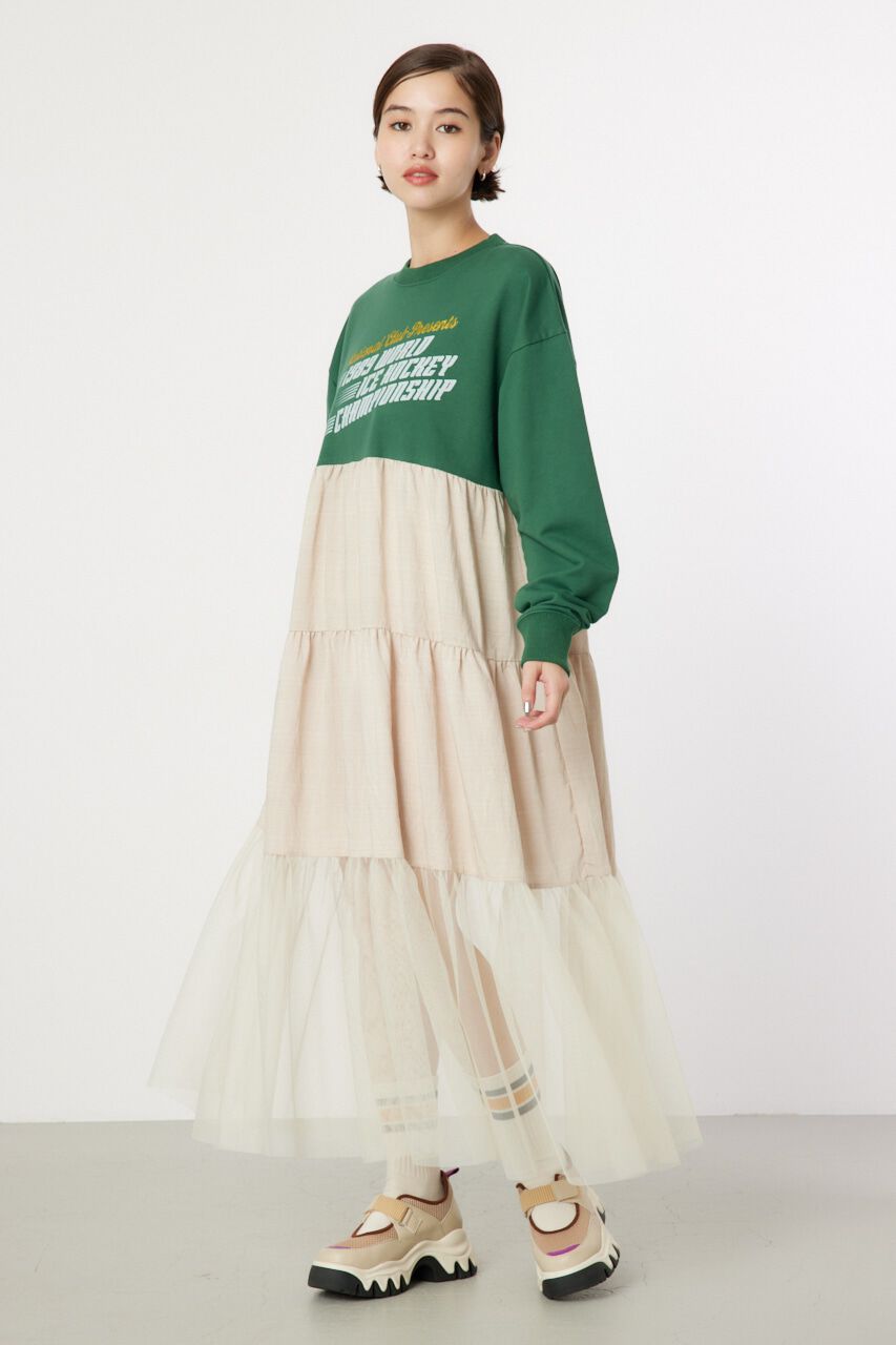 RODEO CROWNS「チュールドッキングロングワンピース」|ワンピース|D/GRN3