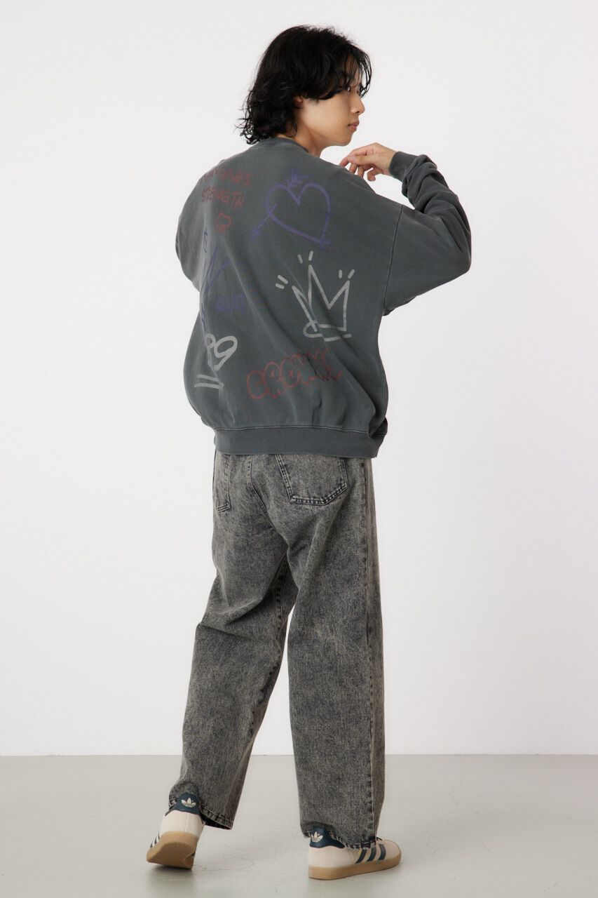 RODEO CROWNS「ピグメントラクガキスウェット」|パーカー|