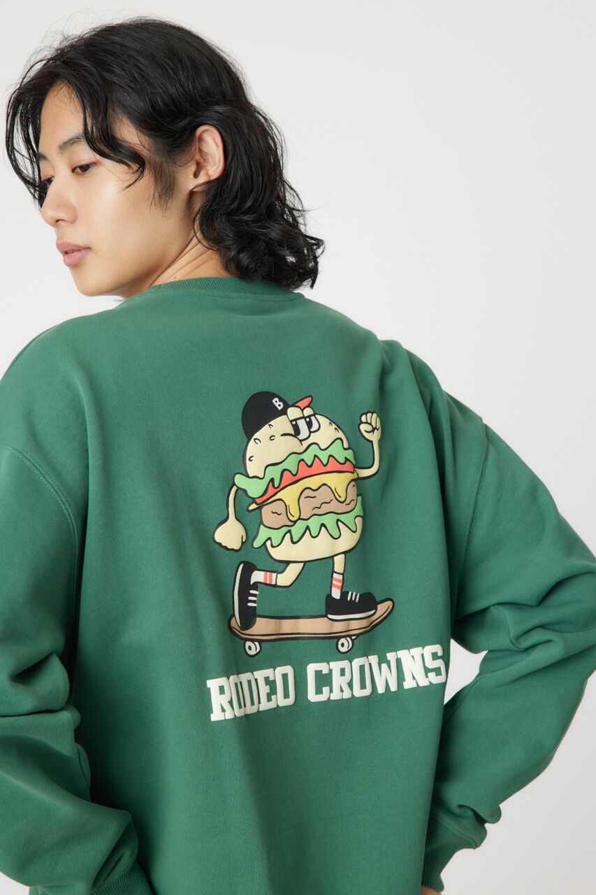 RODEO CROWNS「BURGER スウェット」|パーカー|