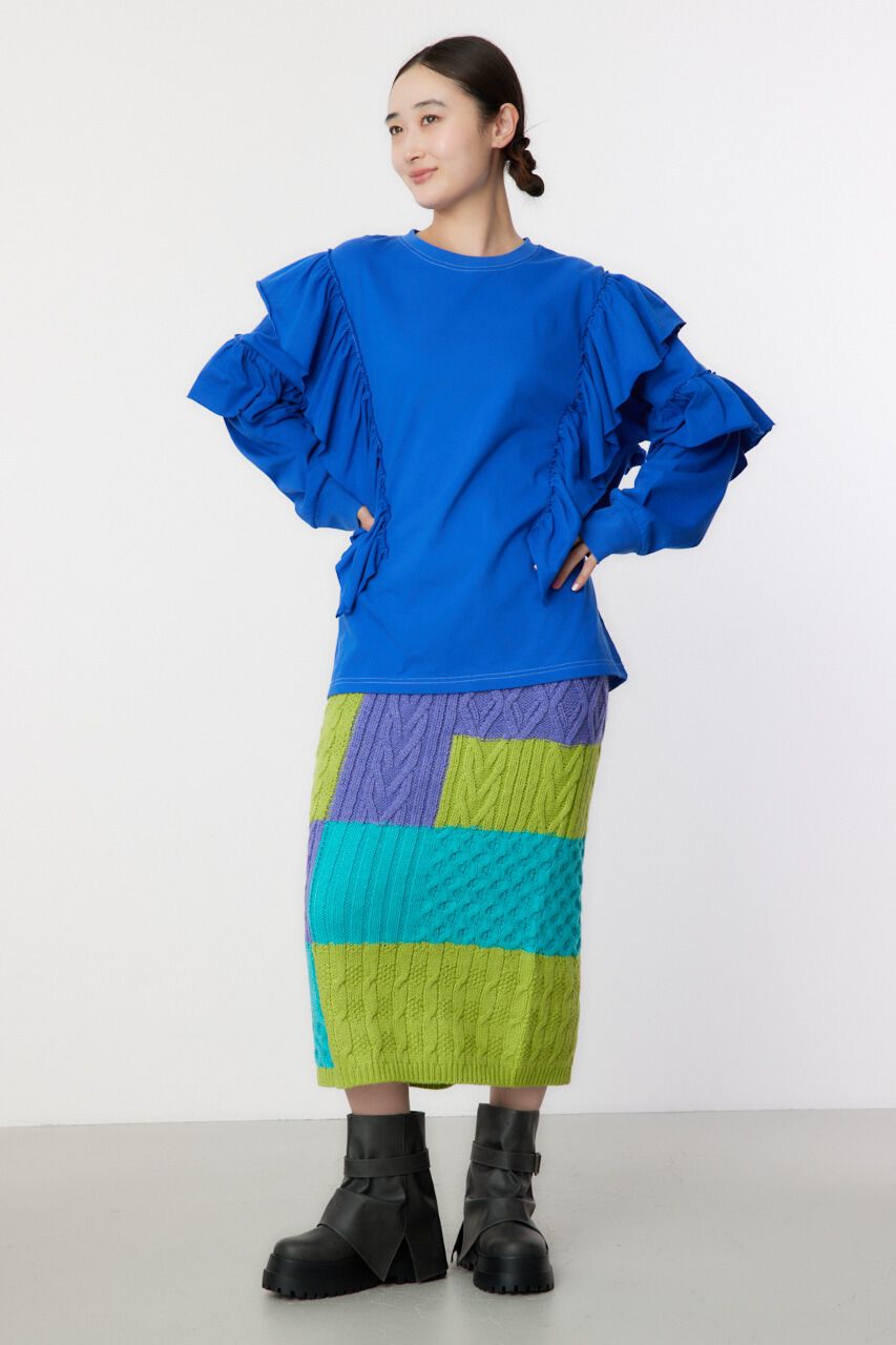 RODEO CROWNS「Custom ケーブルニット スカート」|その他|