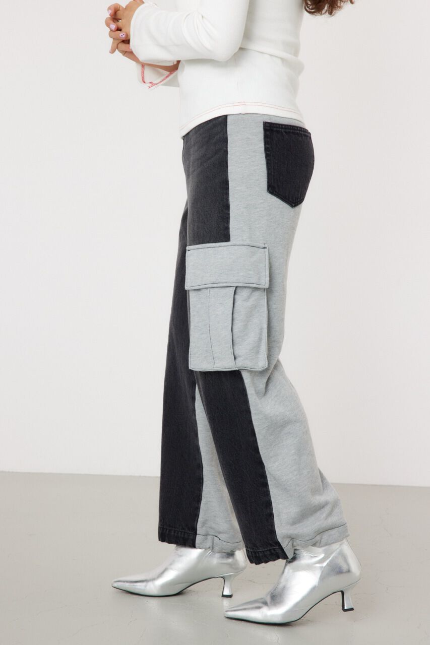 RODEO CROWNS「デニムコンビカーゴパンツ」|デニム|