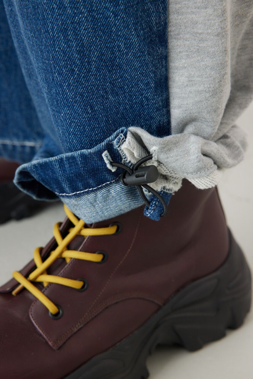 RODEO CROWNS「デニムコンビカーゴパンツ」|デニム|