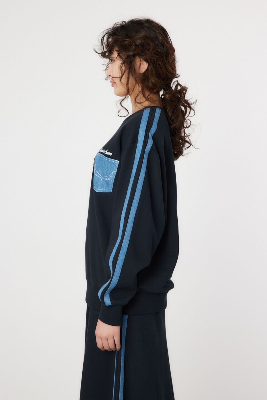 RODEO CROWNS「デニムラインスウェットトップス」|パーカー|