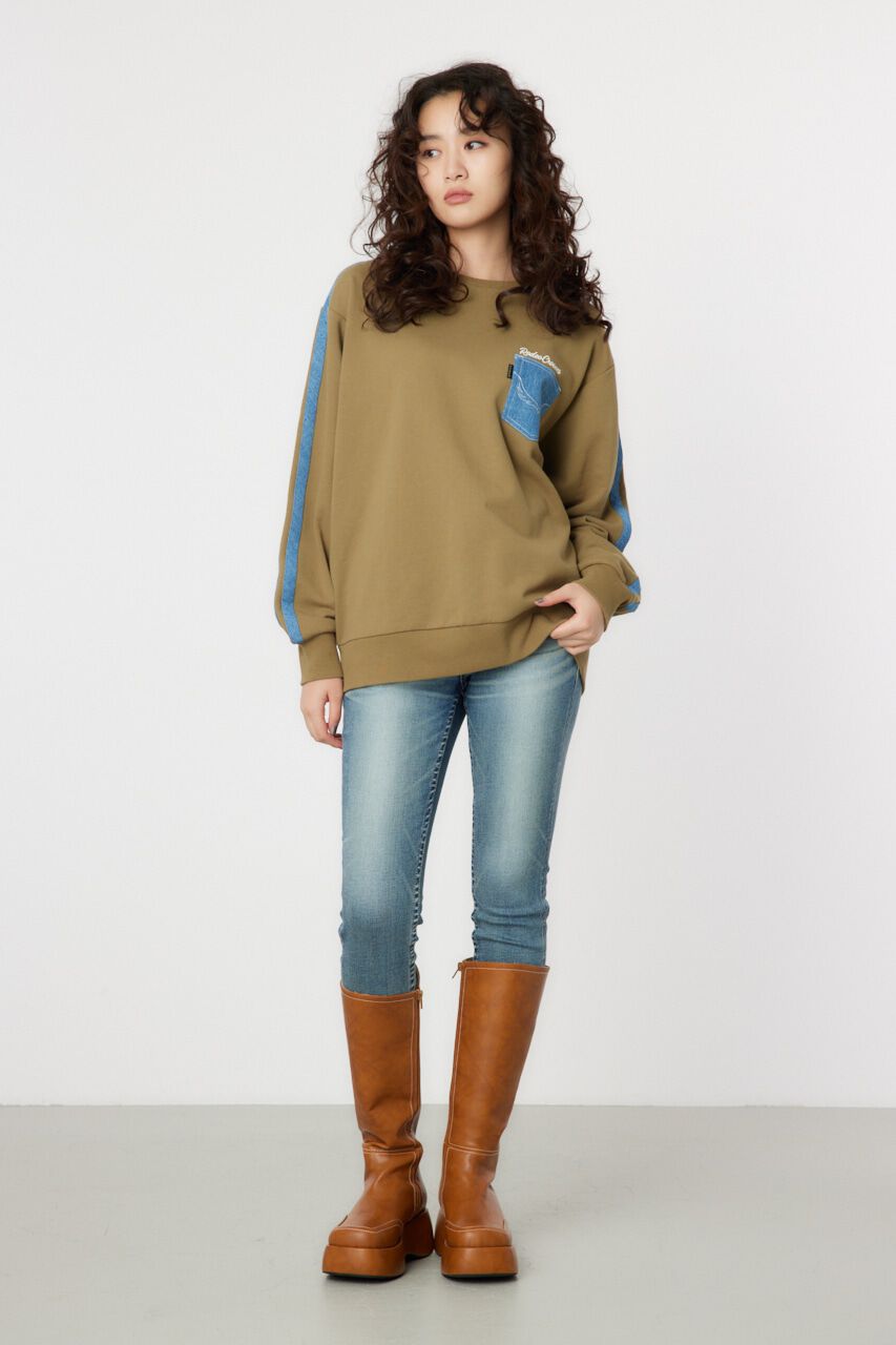 RODEO CROWNS「デニムラインスウェットトップス」|パーカー|