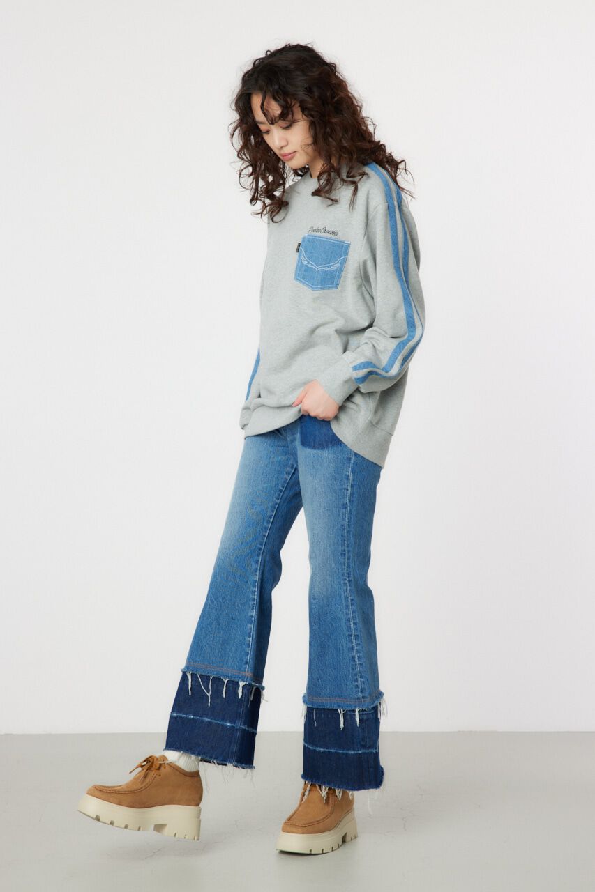 RODEO CROWNS「デニムラインスウェットトップス」|パーカー|
