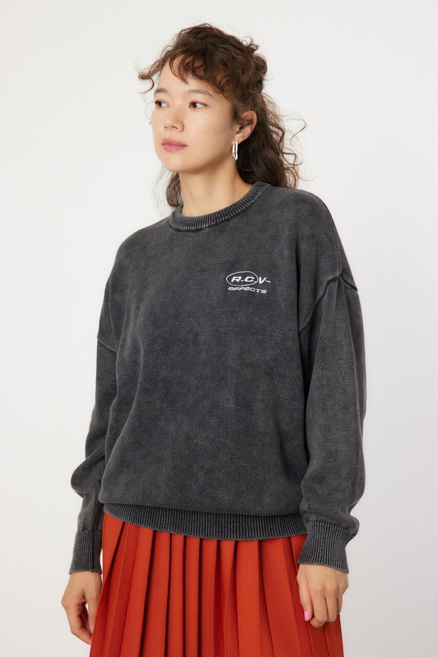 RODEO CROWNS「RCS加工ニットトップス」|ニット・セーター|BLK