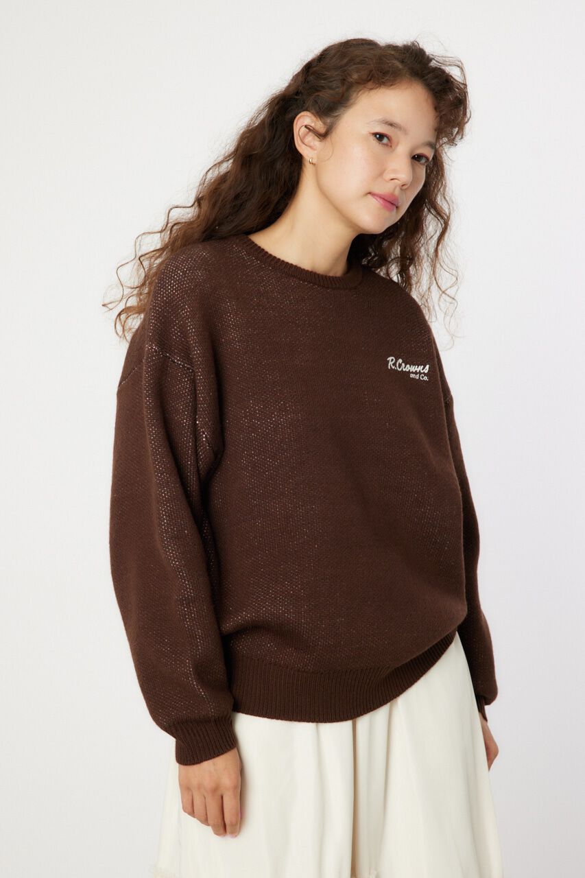 RODEO CROWNS「MIX COLOR LOGOニットトップス」|ニット・セーター|