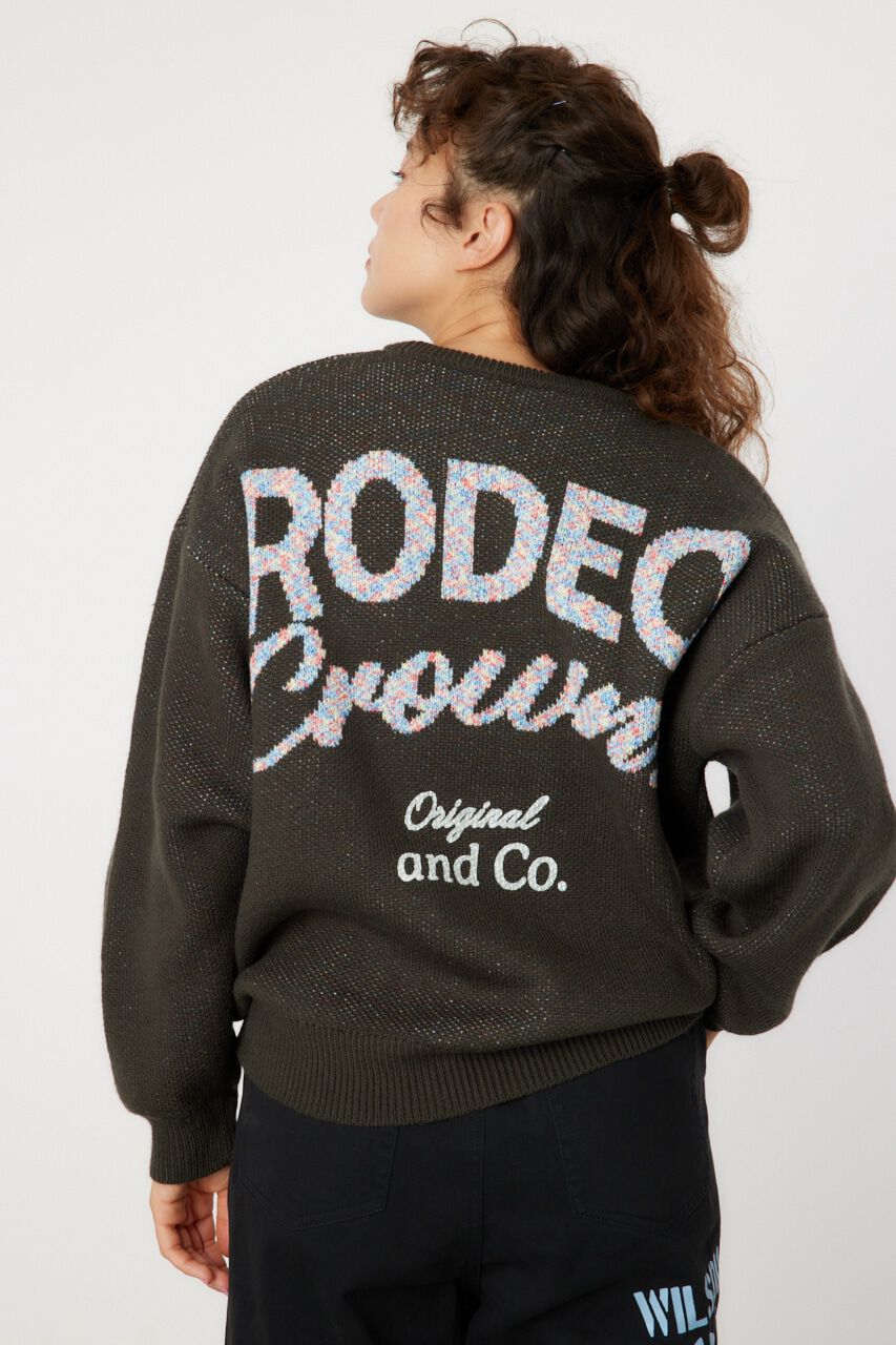 RODEO CROWNS「MIX COLOR LOGOニットトップス」|ニット・セーター|C.GRY