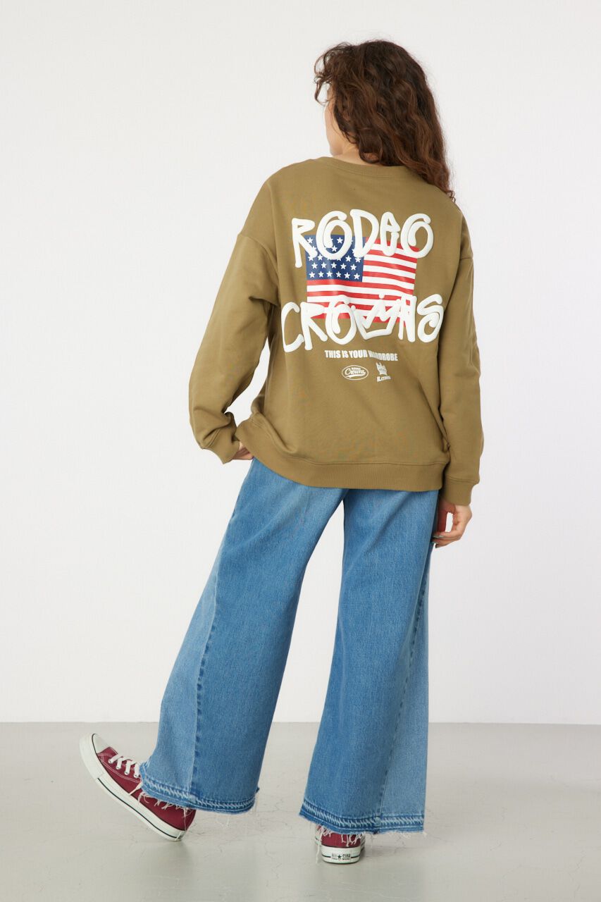 RODEO CROWNS「graffiti flagスウェットトップス」|パーカー|
