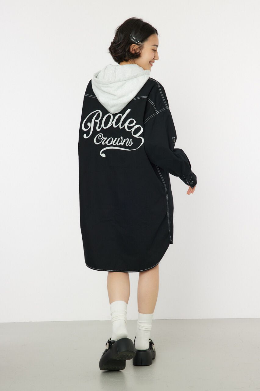 RODEO CROWNS「ウエスタンシャツワンピース」|ワンピース|BLK