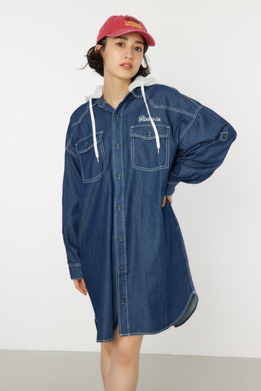 RODEO CROWNS「ウエスタンシャツワンピース」|ワンピース|
