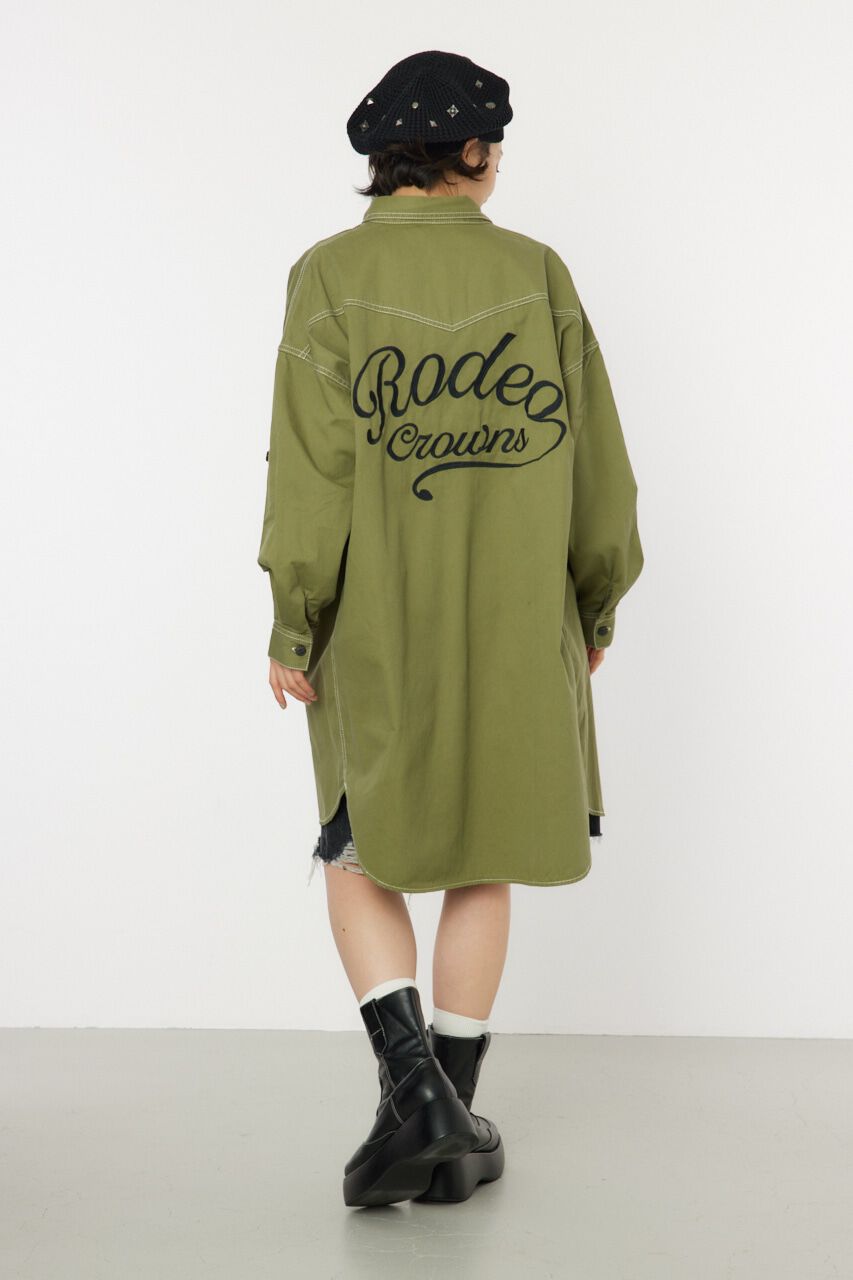 RODEO CROWNS「ウエスタンシャツワンピース」|ワンピース|