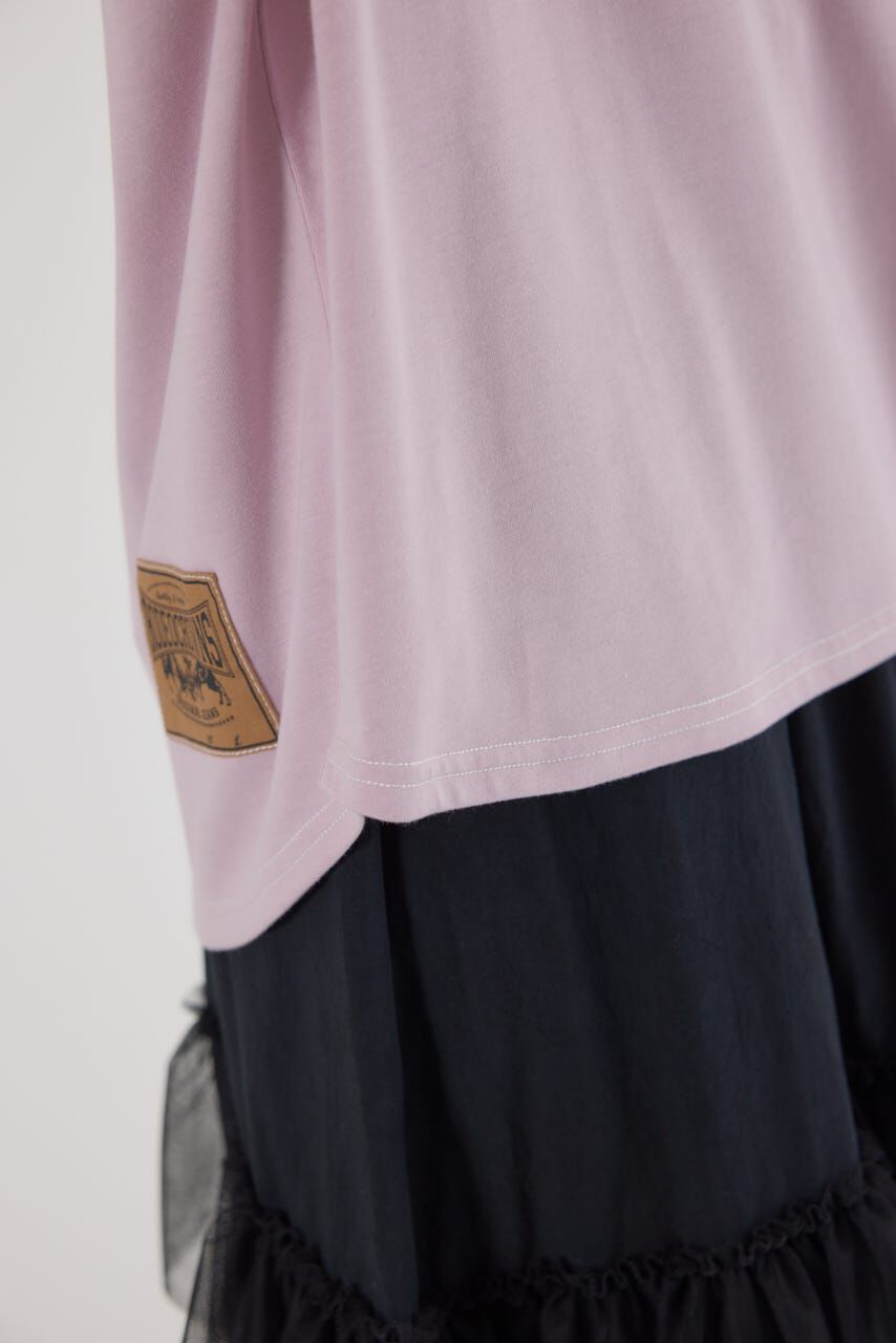 RODEO CROWNS「カラーステッチVネック5分袖Tシャツ」|Tシャツ・カットソー|