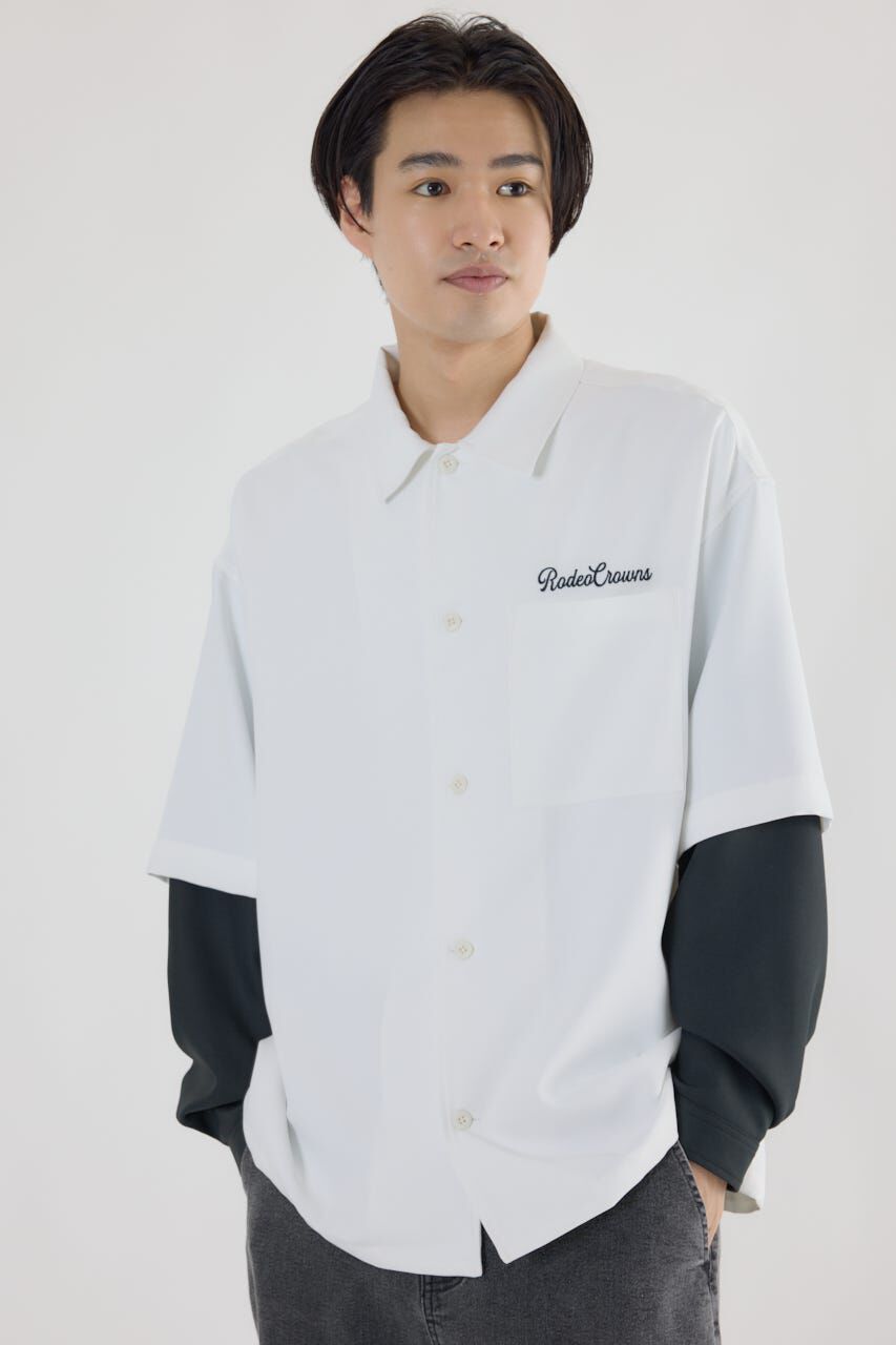 RODEO CROWNS「バックロゴレイヤードシャツ」|シャツ・ブラウス|