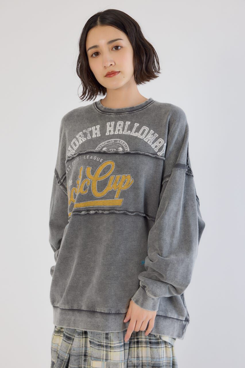 RODEO CROWNS「加工アウトシームスウェットトップス」|パーカー|