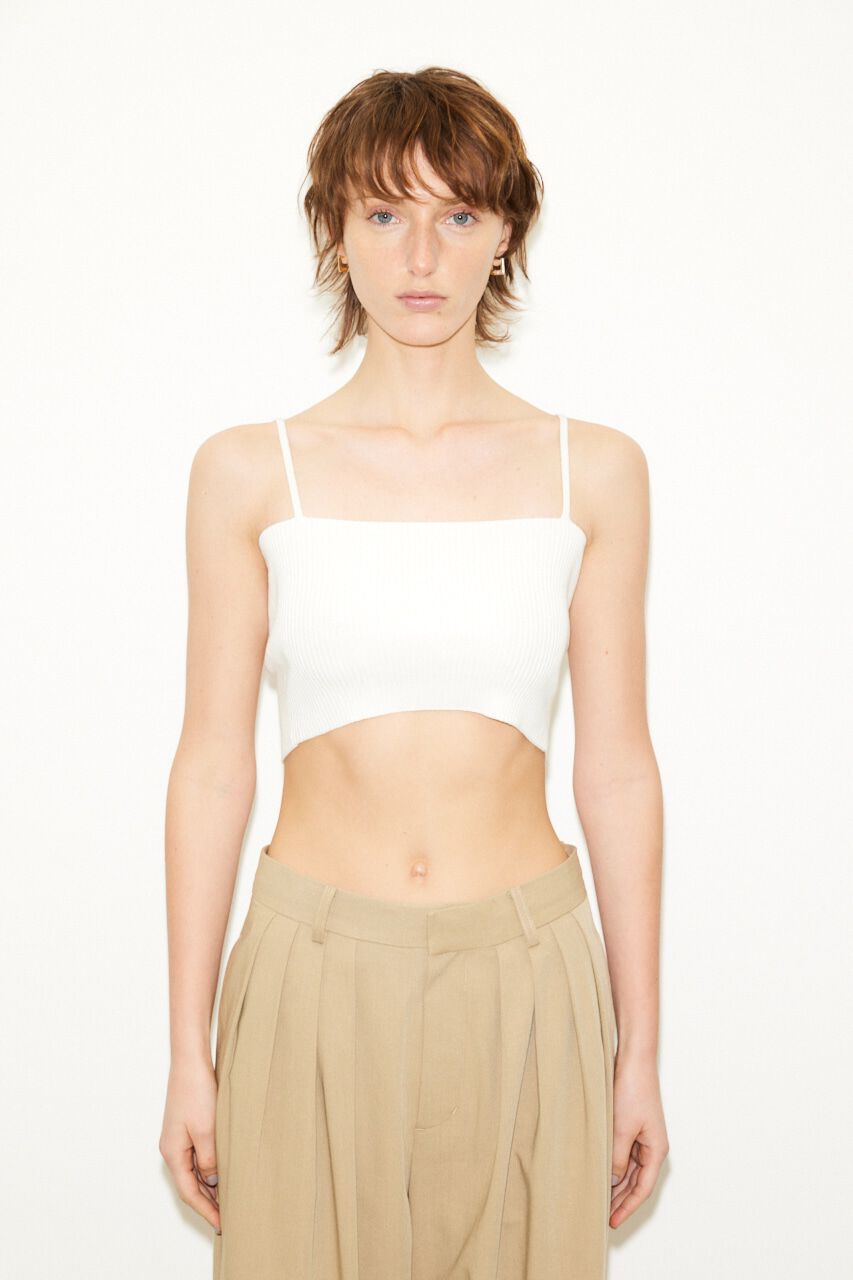 SLY「CROP 2WAY RIB キャミソール」|キャミソール|