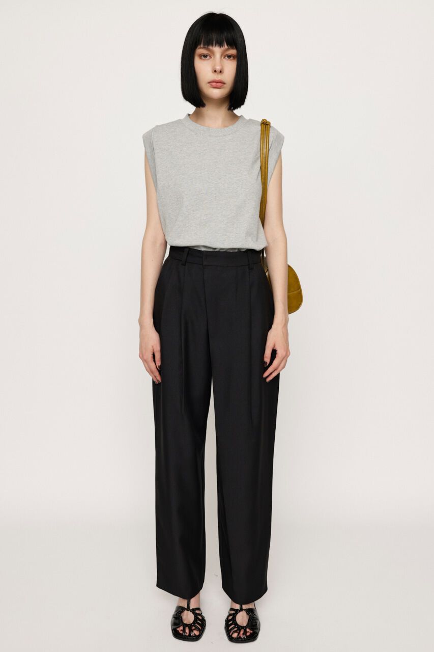 SLY「TUCK TAPERED LOOSE パンツ」|その他|L/BLK1