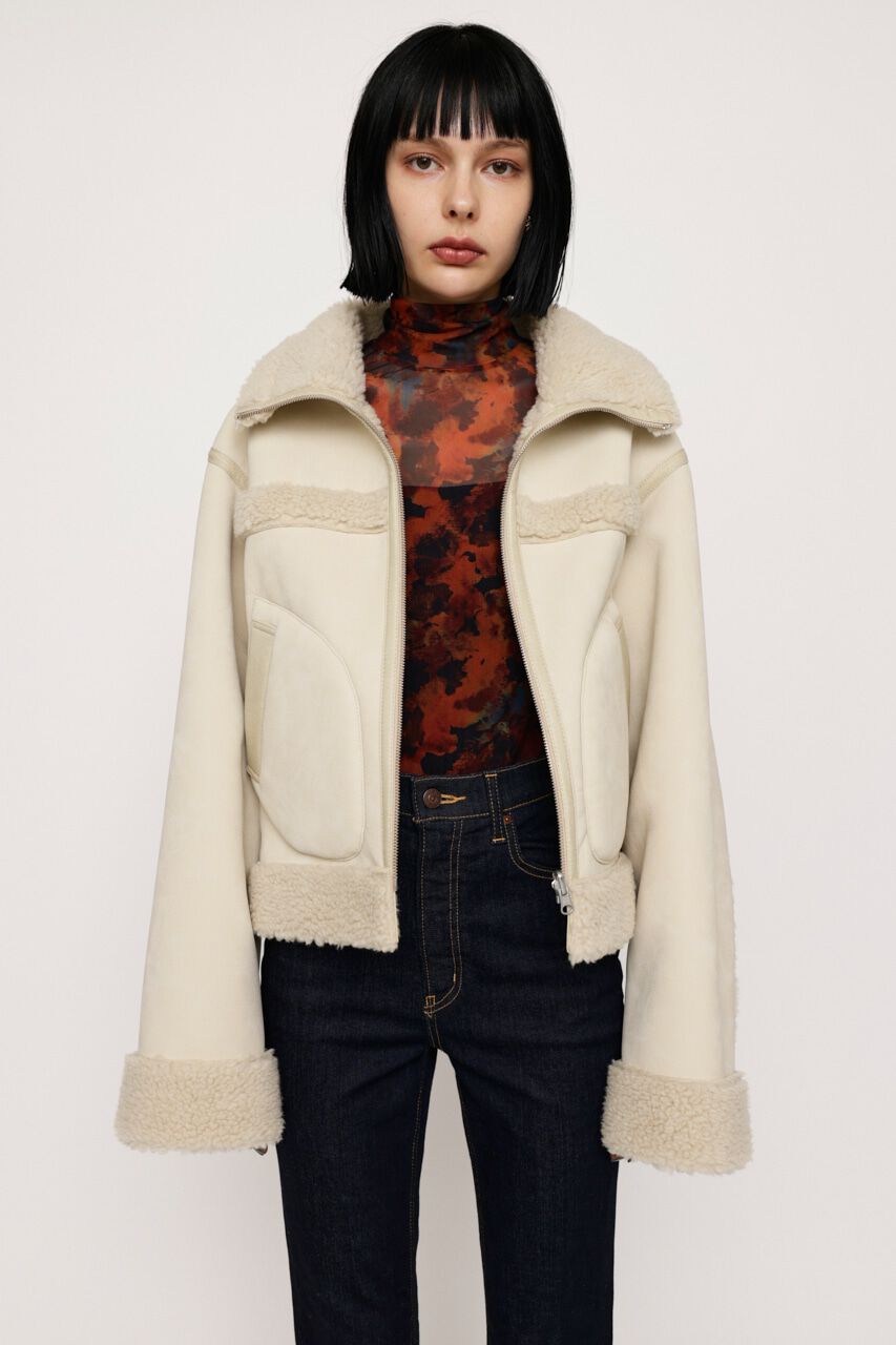 SLY「REVERSIBLE SHORT B-3」|ブルゾン・スタジャン|IVOY3