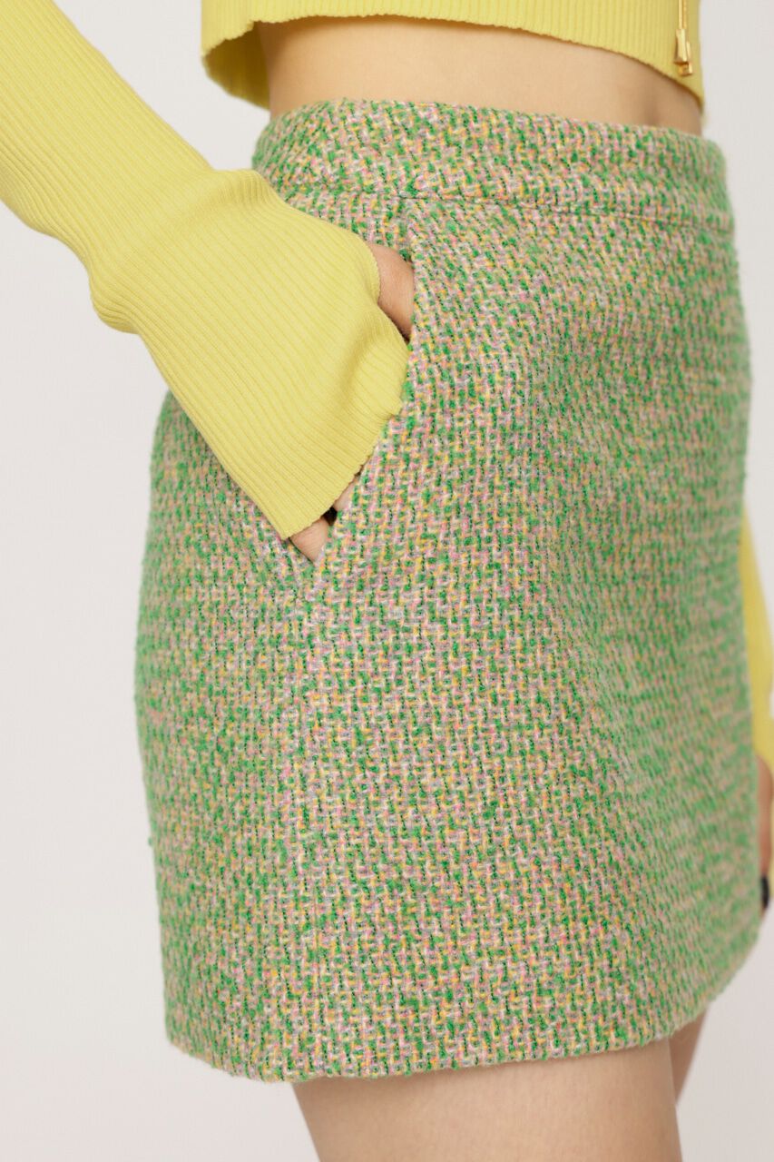SLY「MULTI COLOR TWEED ショートスカート」|スカート|