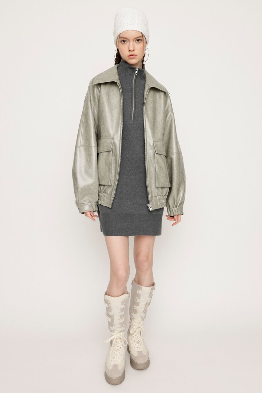 SLY「HALF ZIP H／N LOOSELY ワンピース」|ワンピース|