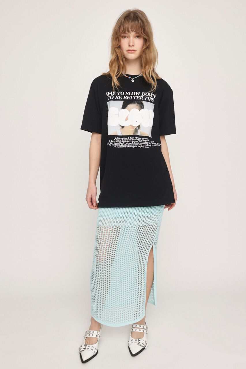 SLY「CROCHET I LINE ロングスカート」|スカート|