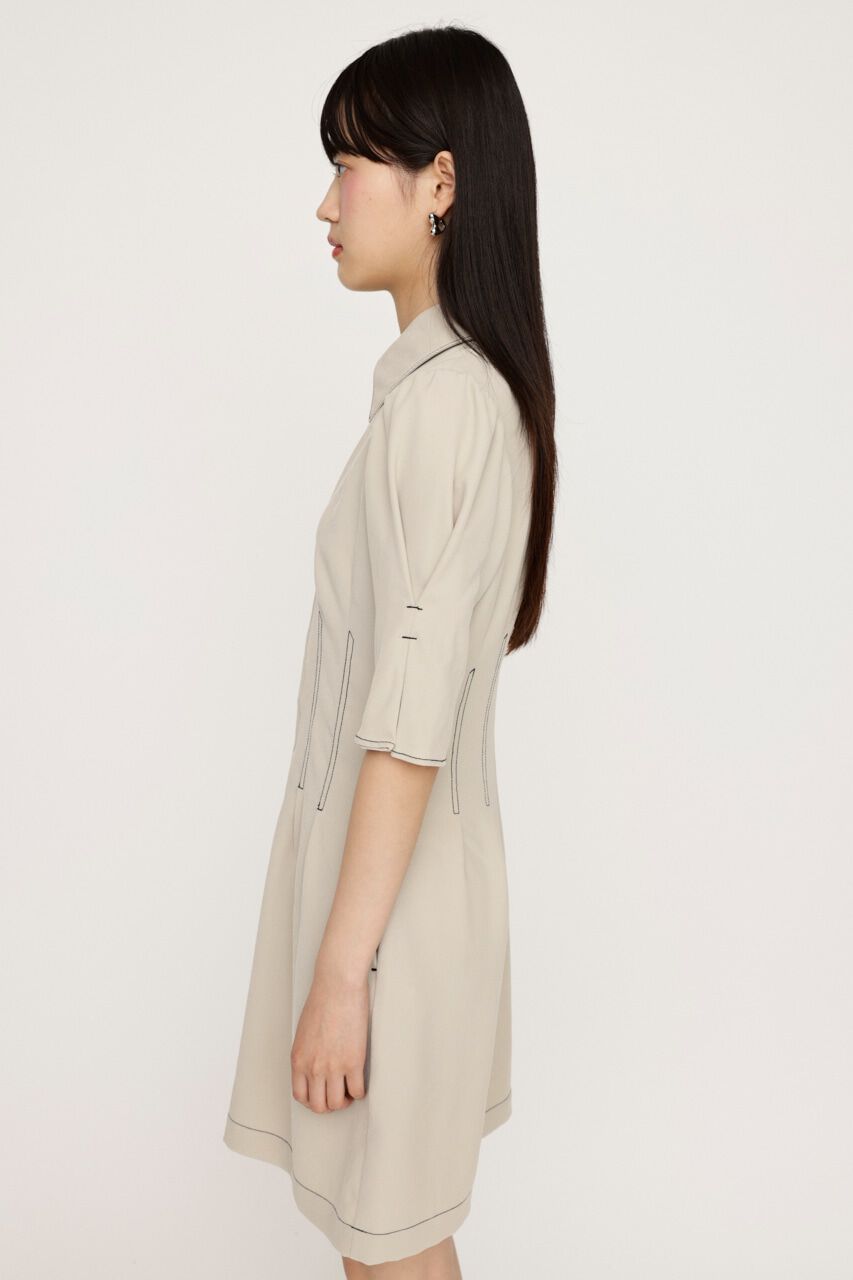 SLY「FRONT ZIP TUCK ショートワンピース」|ワンピース|