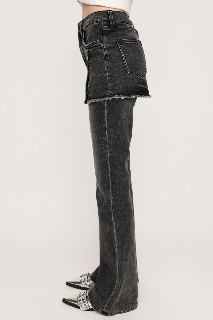 SLY「OVERDYE JW LAYERED FLARE PT-BE」|デニム|
