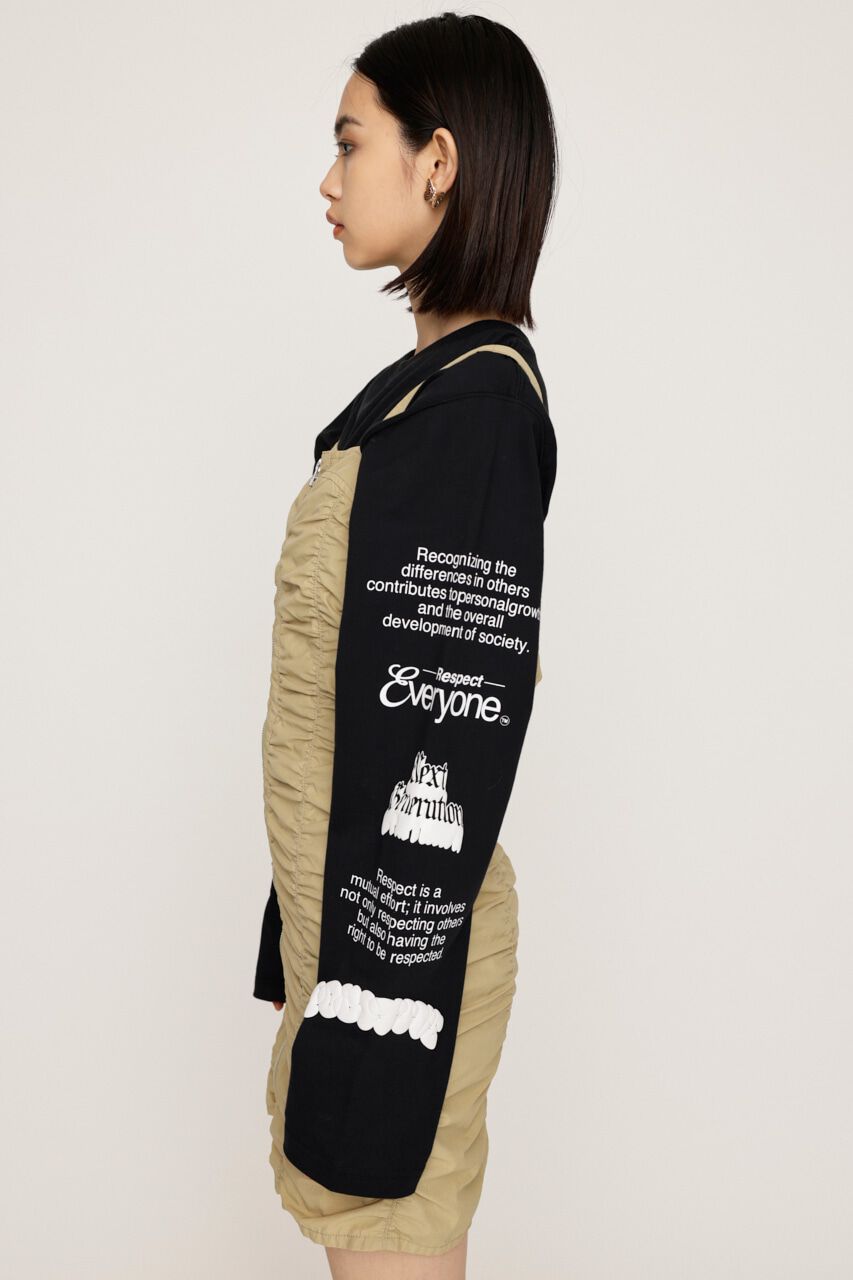 SLY「NYLON GATHER CAMI ショートワンピース」|ワンピース|