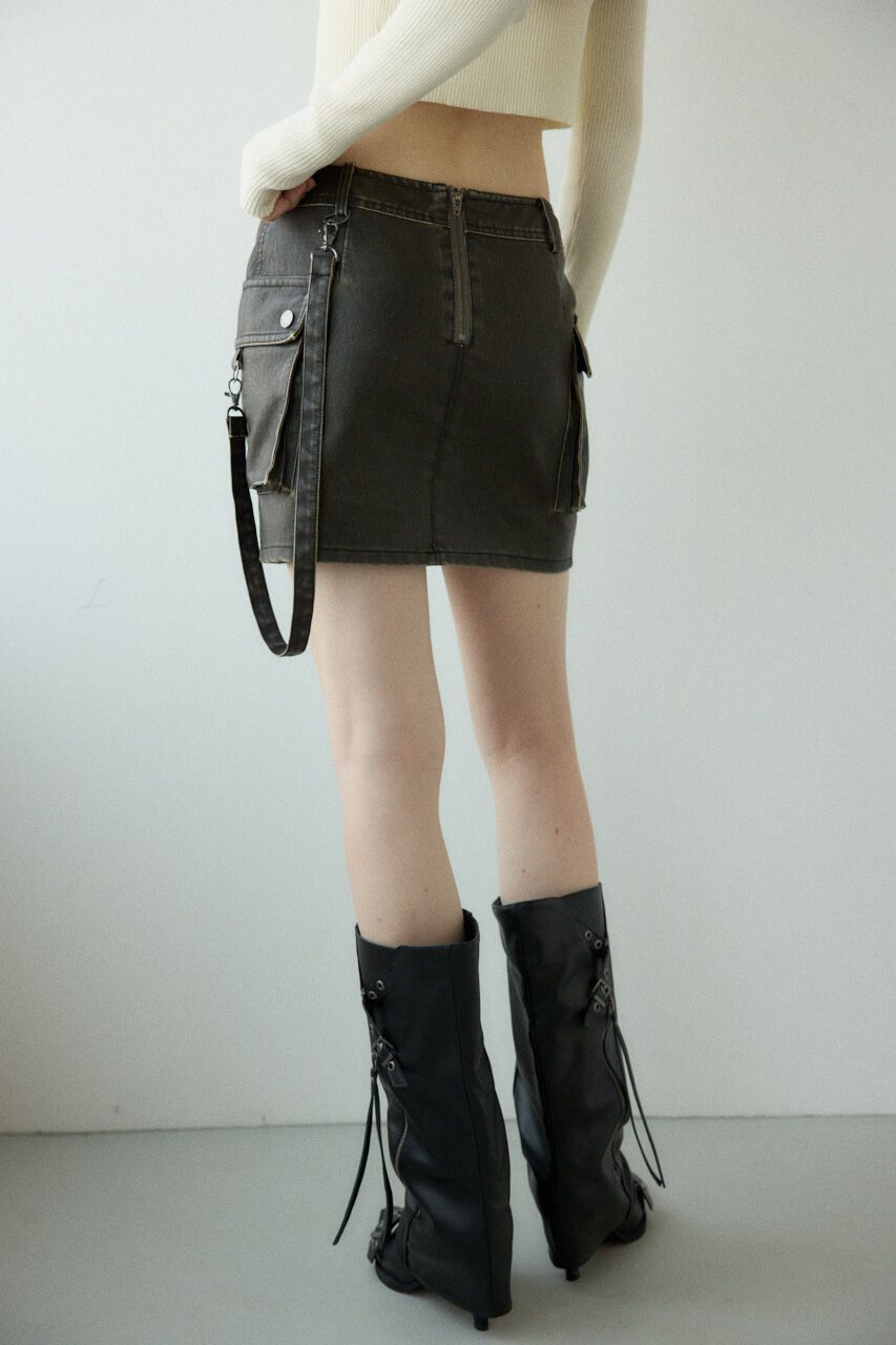 SLY「3D PK F／LEATHER MINI スカート」|スカート|