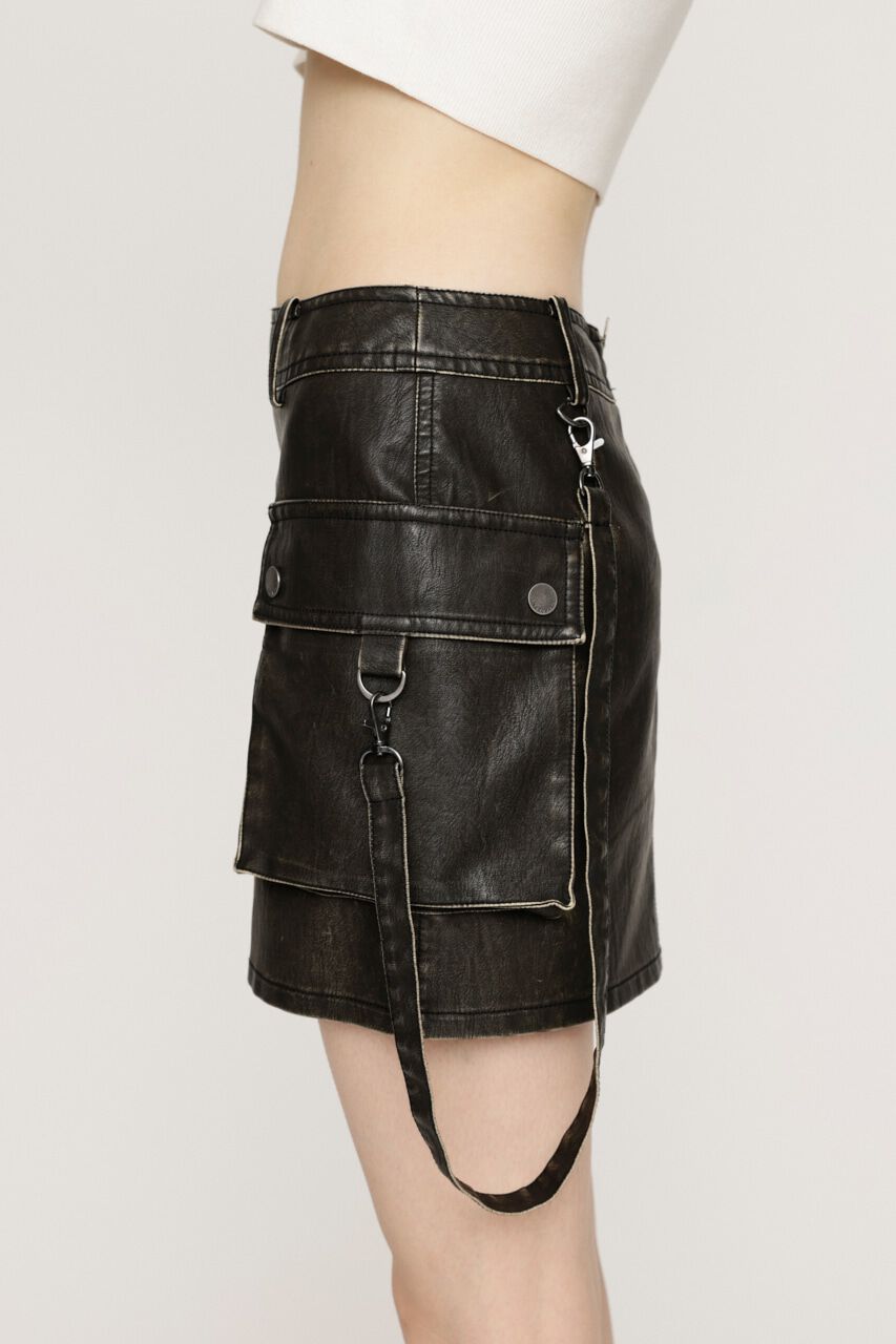 SLY「3D PK F／LEATHER MINI スカート」|スカート|