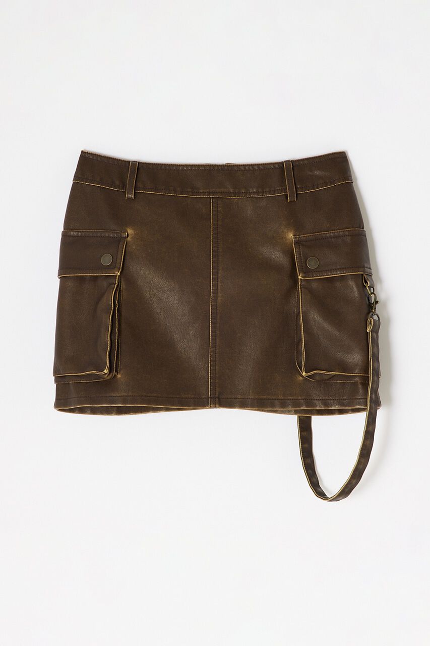 SLY「3D PK F／LEATHER MINI スカート」|スカート|