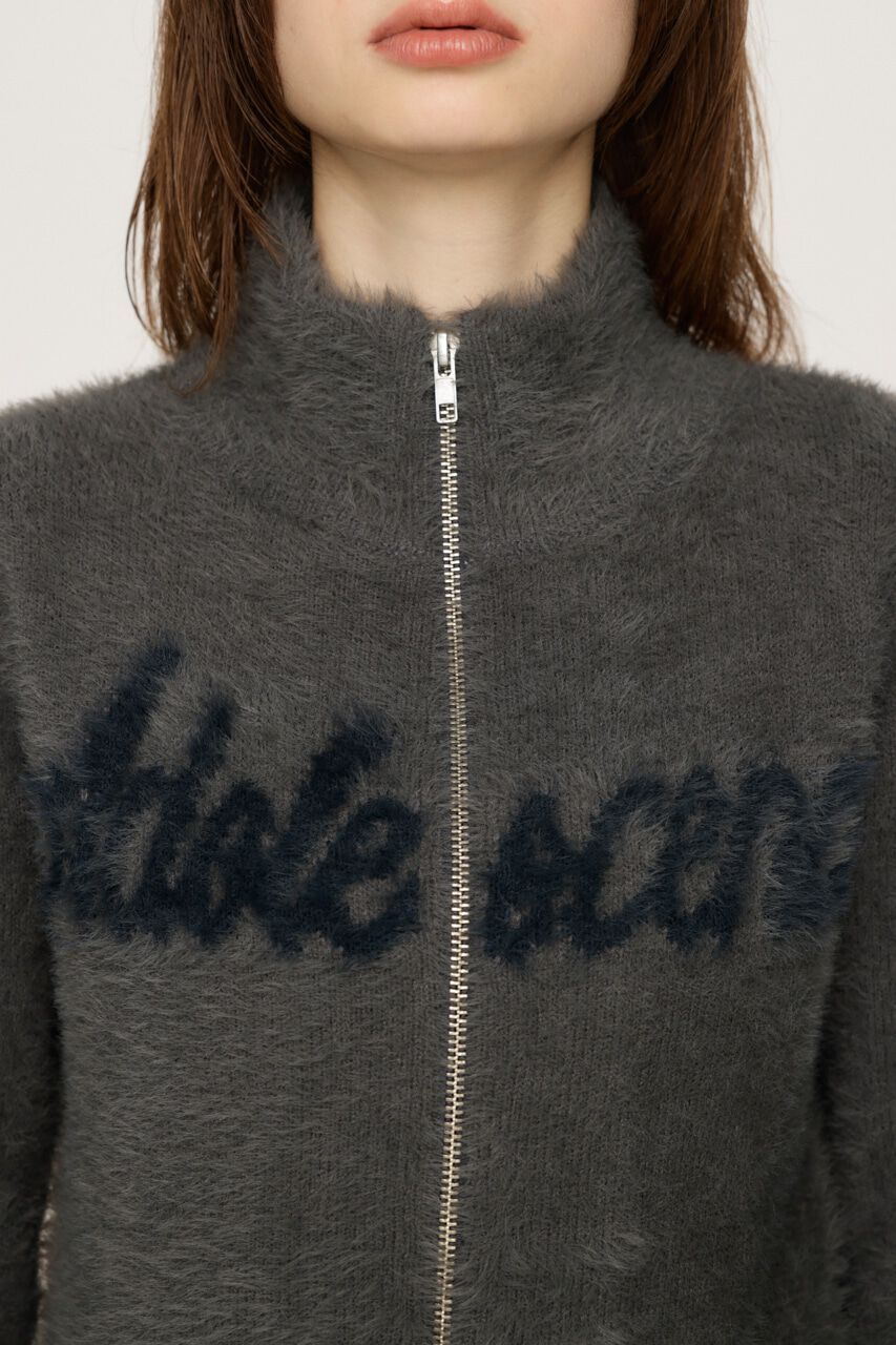 SLY「ZIP UP JQ LOGO トップス」|ニット・セーター|