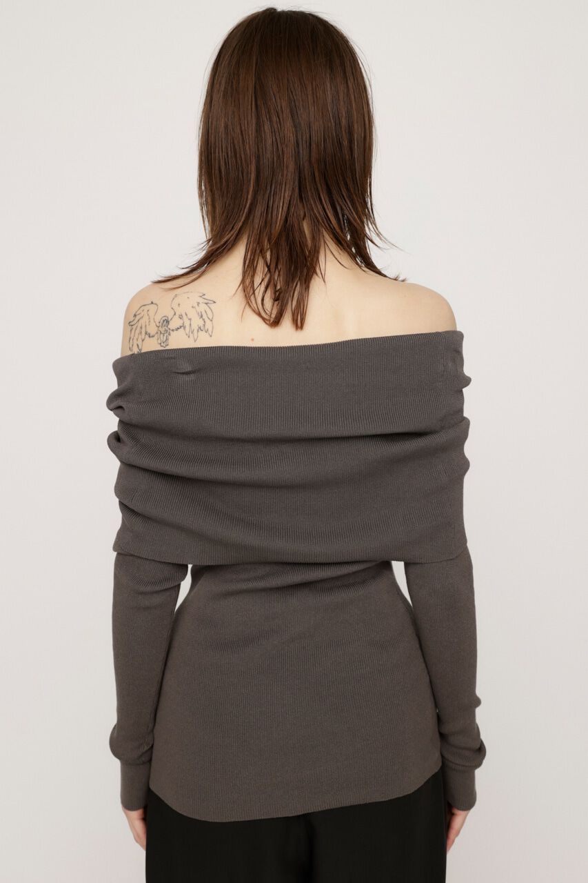 SLY「OFF SHOULDER KNIT トップス」|ニット・セーター|