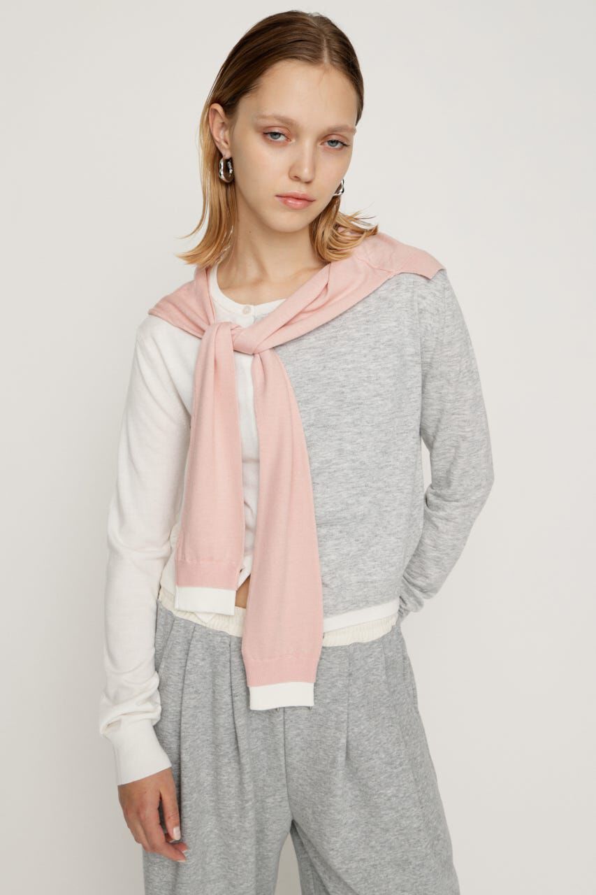 SLY「SLEEVE DOCKING KNIT トップス」|ニット・セーター|