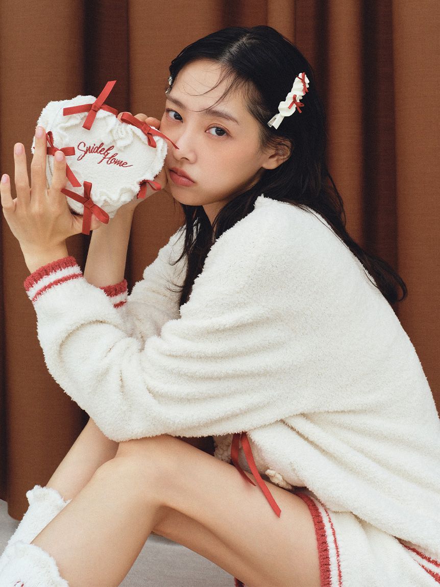 SNIDEL HOME「【Milcrea】リボンニットショートパンツ」|ルームウェア|