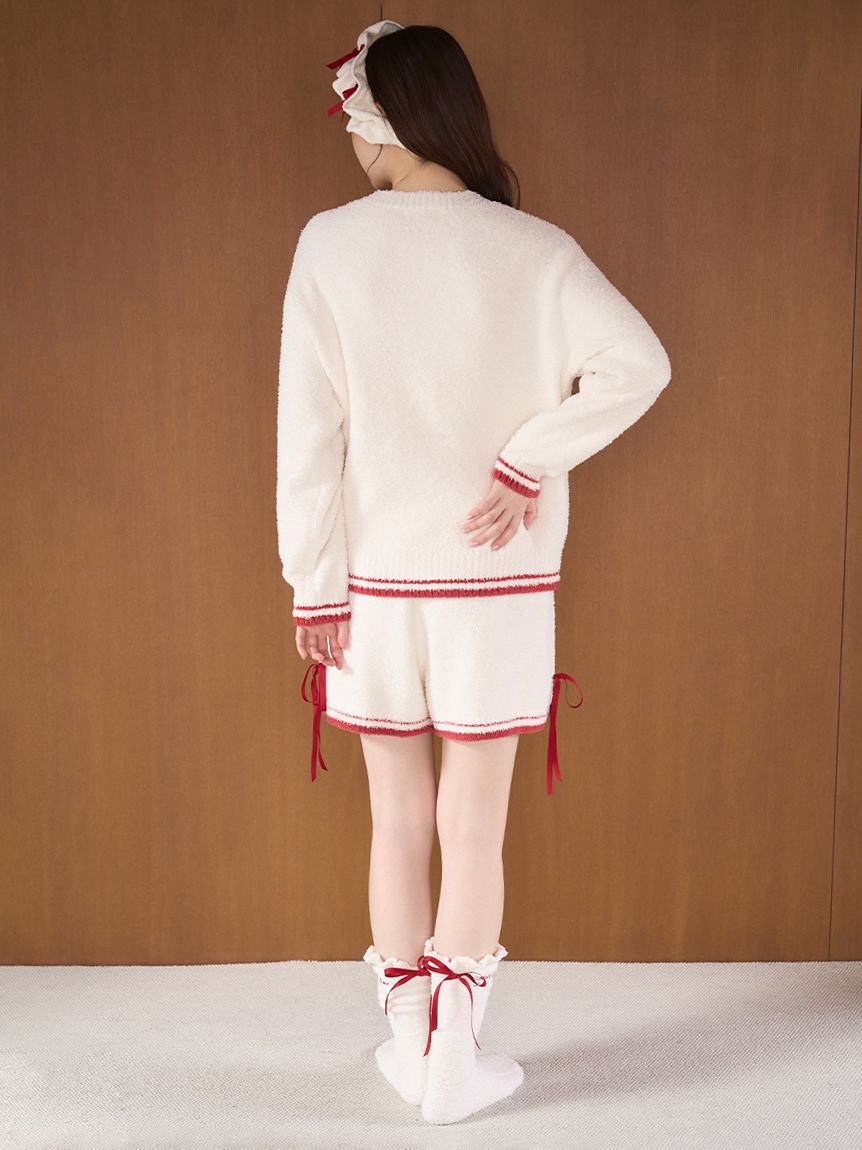 SNIDEL HOME「【Milcrea】リボンニットショートパンツ」|ルームウェア|