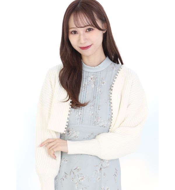 MERCURYDUO「バックノットリボンフラワーワンピース」|ワンピース|