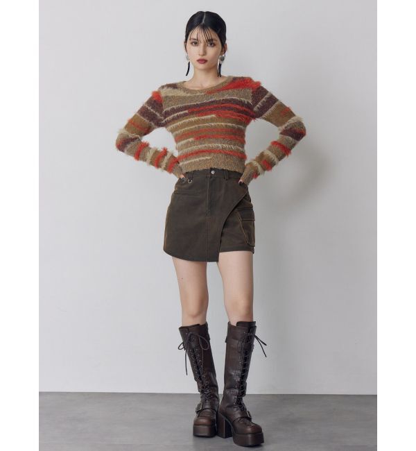 MURUA「ミックスエレメントニット」|ニット・セーター|