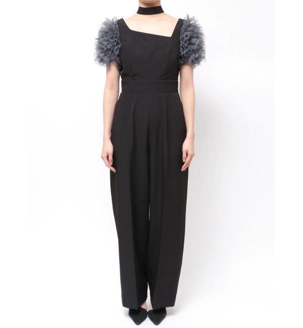 LAGUNAMOON「【ソンイさんコラボ】LADYチュールショルダーパンツドレス」|ドレス|