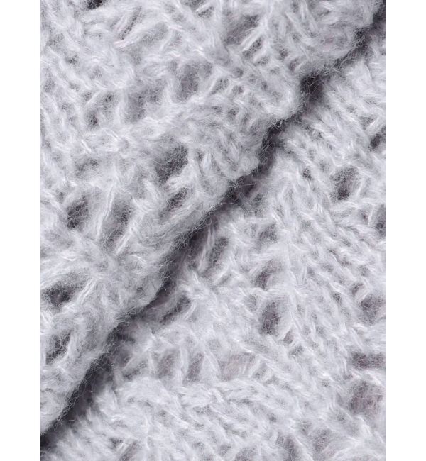 merry jenny「透かし編みフリルニットカーディガン」|カーディガン|