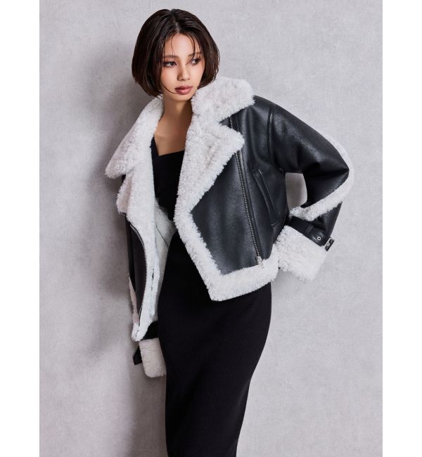 GYDA「ECO MOUTON RIDERSジャケット」|ライダースジャケット|