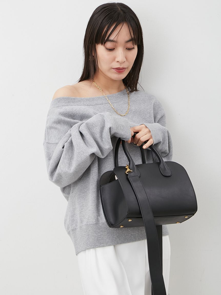 Mila Owen「巾着付きボストンショルダーバッグ」|ショルダー・メッセンジャー|